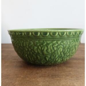 Vintage Haeger Green Bowl Planter USA 1969 Mid Mod MCM